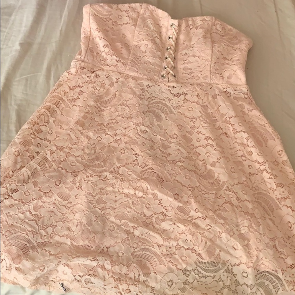 A beautiful small lace dress